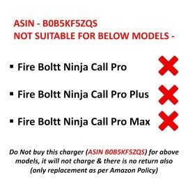 iTronix Charging Cable For Fire-Boltt Ninja 3 / Ninja 3 Plus/Ninja/Ninja Pro/Ninja Pro Max/Ninja Call 2 Smartwatches