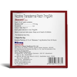Rusan 2baconil Nicotine Transdermal Patch 7mg/24h | Helps to Quit Smoking | 7 Patches (Step 3)