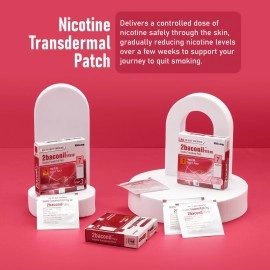 Rusan 2baconil Nicotine Transdermal Patch 7mg/24h | Helps to Quit Smoking | 7 Patches (Step 3)