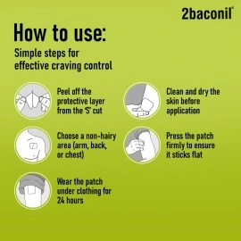 Rusan 2baconil Nicotine Transdermal Patch 14mg/24h | Helps to Quit Smoking | 7 Patches (Step 2)