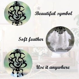 MH VILLA Ganesha car Hanging, Dream Catcher for car, Car Mirror Hanging Accessories Interior, Ganesha Hanging for car, Car Decoration Accessories - Ganesha-1pcs-DN-1