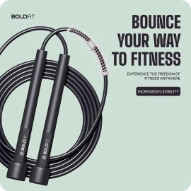 Boldfit Skipping Rope Pencil - Black
