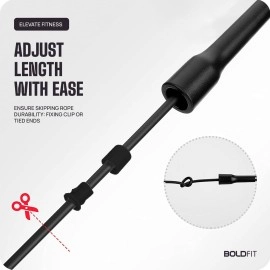 Boldfit Skipping Rope Pencil - Black