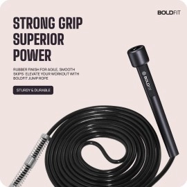 Boldfit Skipping Rope Pencil - Black