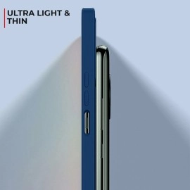 Winble Back Cover for OnePlus Nord 2T 5G Back Cover Camera Protection Soft Silicone Protective Back Cover Designed for OnePlus Nord 2T 5G/One Plus Nord 2T 5G (Blue)