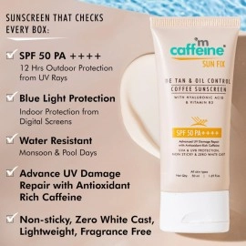 mCaffeine Coffee Sunscreen Lotion SPF 50_MCaf145