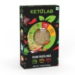 Ketolab Keto Filini Rice 200g. 3.5g Net Carb & 16g High Protein/Serving. Identical to Regular Rice. Ultra Low Carb. Pre-Biotic High Fibre. Low Glycemic Index(GI). Weight Loss Diet, Diabetic Friendly