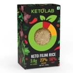 Ketolab Keto Orzo Rice, 400 Gms, 1 Pack, 3.5g Net Carb & 16g High Protein/Serving, Identical to Regular Rice, Ultra Low Carb, Pre-Biotic High Fibre, Low Glycemic Index(GI), For Keto Diet & Weight Loss