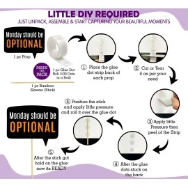 Zyozique 29 pcs Office Party Photo Booth Props, Funny Adult Work Party for Office Birthday Party Celebration