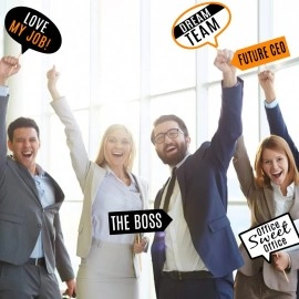 Zyozique 29 pcs Office Party Photo Booth Props, Funny Adult Work Party for Office Birthday Party Celebration