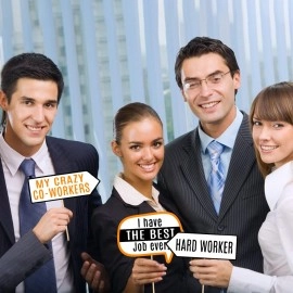 Zyozique 29 pcs Office Party Photo Booth Props, Funny Adult Work Party for Office Birthday Party Celebration