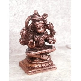 SEARCHERS PARADISE CopperHandmade God Hanuman, 1.2 inches, 25 Grams, Patina Antique Finish, Pack of 1 Piece