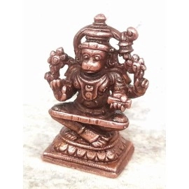 SEARCHERS PARADISE CopperHandmade God Hanuman, 1.2 inches, 25 Grams, Patina Antique Finish, Pack of 1 Piece