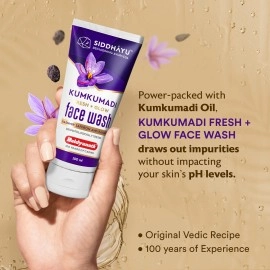 Siddhayu Baidyanath Kumkumadi Face Wash For Women/Men | Fresh and Glowing Skin | 100% Natural For All Skin Types - 100 ML