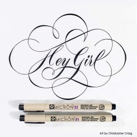 Sakura Pigma Micron - Pigment Fineliner Pens - 01/03/05 - Pack of 3 - Black Ink