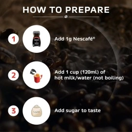 Nescafe Classic Black Roast Instant Coffee|Roasted Longer For A Stronger Cup|Strong & Intense|100% Pure Soluble Coffee Powder|190 Gram / 200G Jar (Weight May Vary)