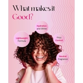 SugarBoo Curls Leave-In Conditioner for Curly & Wavy Hair | Hydrating & Frizz Control | Sulfate & paraben-Free | Vegan & Curly Friendly | 300ml
