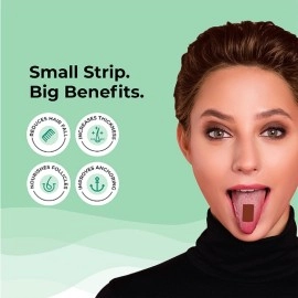 Wellbeing Nutrition Melts Hair Fall Control | Keranat & Zinc- Plant-Based Hair Loss Support to Improve Hair Anchoring, Nourish Follicles, Improve Volume & Thickness (60 oral strips) (Pack Of 2)