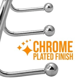 DOCAT Over The Door Hanger Hooks for Clothes Hanging Heavy Duty Hooks for Kitchen Bedroom Bathroom Accessories Items Hanging Organizer Rack with No Hole Drilling Required (Steel 12 Hook)