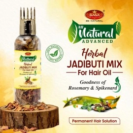 BNSN Natural Jadibuti Mix For Hair Oil With Goodness of Rosemary, Spikenard, Bhringraj & 25+ Ayurvedic Herbs | Make Your Own Hair Oil | 100% Herbal & Plant derived for Complete Hair Care