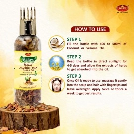 BNSN Natural Jadibuti Mix For Hair Oil With Goodness of Rosemary, Spikenard, Bhringraj & 25+ Ayurvedic Herbs | Make Your Own Hair Oil | 100% Herbal & Plant derived for Complete Hair Care