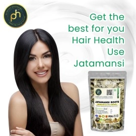 PHs Organic Jatamansi Roots for Hair Growth 50gm Full Roots (Full of Oil A Grade Clean) Bal Chad | Nardostachys Jatamansi | Spikenard | Musk Root | For Hair growth and SkCare