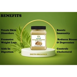 DIETS ORGANICS Mulethi powder -25 g (3) for face, skin, hair care (licorice powder)-25G