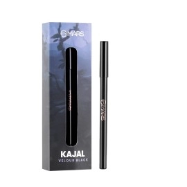 MARS Won\'T Smudge Won\'T Budge Smooth Glide Matte Kajal Crayon| Long Stay & Water Proof (1.4G) (03-Velour Black)