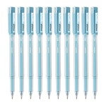 Hauser Germany XO Jumbo Gel Pen Box Pack | Water Proof Ink For Smooth Flow System | Comfortable Grip With Smudge Free Writing | Smooth, Sturdy & Refillable Pen | Blue Ink, Pack of 10 Pens