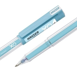Hauser Germany XO Jumbo Gel Pen Box Pack | Water Proof Ink For Smooth Flow System | Comfortable Grip With Smudge Free Writing | Smooth, Sturdy & Refillable Pen | Blue Ink, Pack of 10 Pens