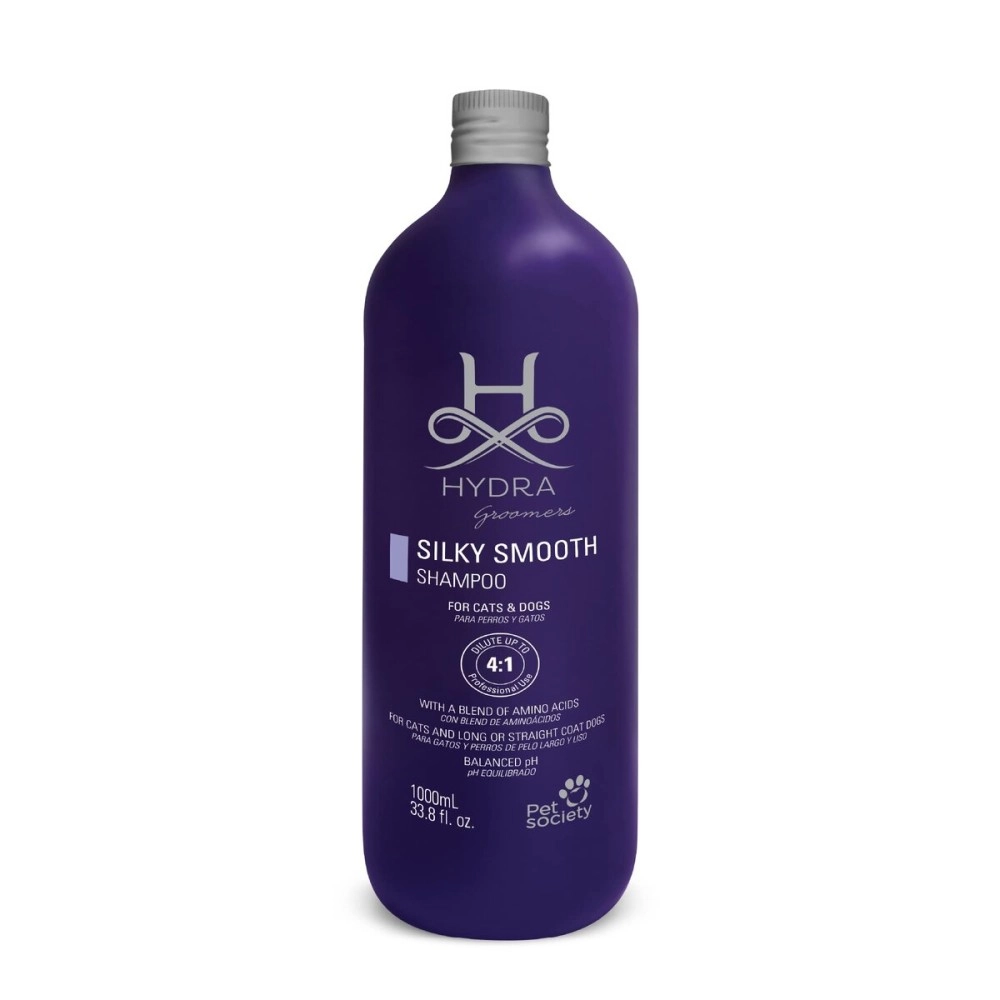 H HYDRA GROOMERS Silky-Smooth Shampoo, Premium Pet Shampoo for Dogs and Cats, Enhances Coats Ability to Absorb Moisture, Reduce Frizz and Strengthen Hair, Gives Silky & Shine Coat - 1 Litter