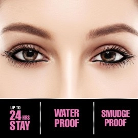 FACES CANADA Fresh Eyes Kajal 0.35g | With Rose Extracts | 24HR Waterproof | Suits Sensitive Eyes | Intense Black Matte Finish | Soothes & Cools | Refreshes Tired Eyes | Gentle | Smudgeproof | Vegan