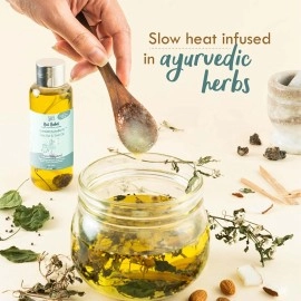 Nat Habit - Back To Natural Secrets Everyday Summer Baby Scalp & Hair Oil with Brahmi Matsyakshi Dasabuti, Cools Body & Aids Good Sleep 110ml