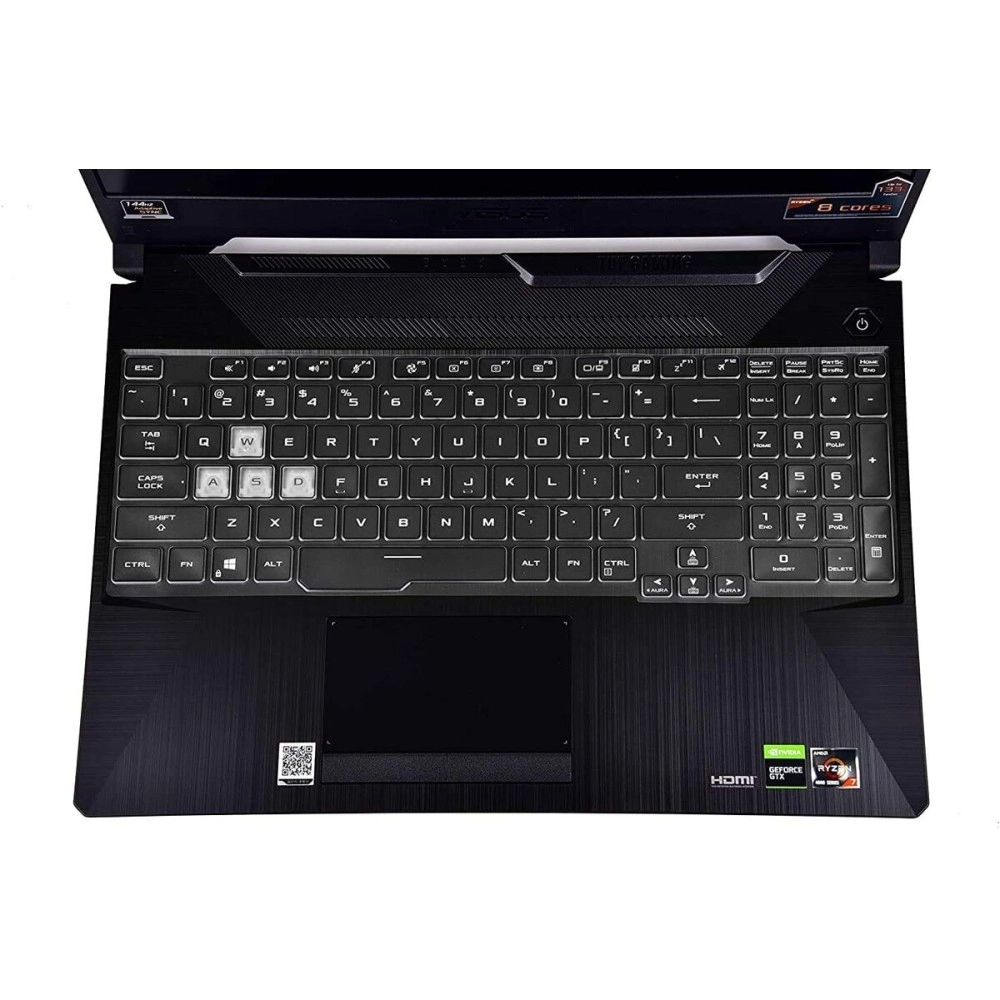 RAYA TPU Keyboard Cover for 2021 ASUS TUF Gaming A15 F15 15.6inch & 2021 ASUS TUF Gaming A17 F17 17.3inch Laptops (Transparent TPU)