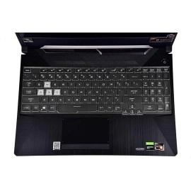 RAYA TPU Keyboard Cover for 2021 ASUS TUF Gaming A15 F15 15.6inch & 2021 ASUS TUF Gaming A17 F17 17.3inch Laptops (Transparent TPU)