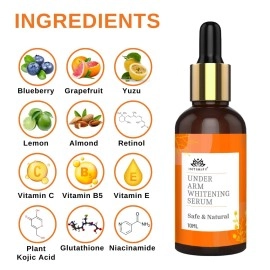 INTIMIFY Underarm Whitening Cream Serum For Women & Men, Armpit Brightening Serum 10 ml (Pack of 1)