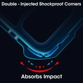 TheGiftKart Shockproof Crystal Clear Back Cover Case for OnePlus 10T 5G | 360 Degree Protection | Protective Design | Transparent Back Cover Case for OnePlus 10T 5G (PC, TPU | Black Bumper)