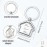 Giftana Home Sweet Home Keychain for Men and Women, Home Shape Rotating Silver Metal Keychain, New House Keyring Housewarming Gift for Couple Homeowner Moving in Key Chain Real Estate Gift (Pack of 1)