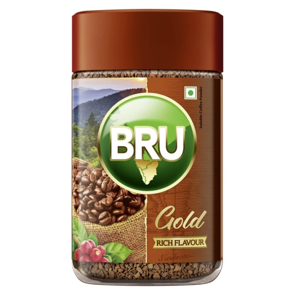 Bru Gold | Premium Freeze Dried Coffee | Experience Intense Coffee Taste | Aromatic Instant Coffee | 100g