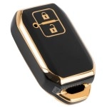 SHOPOFLUX Tpu Key Cover Compatible With Baleno, Grand Vitara, Xl6, Swift, Brezza, Celerio, Ignis, Ertiga, Dzire, Fronx, Urban Cruiser, Rumion, Glanza, Hyryder (Black)