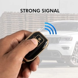 SHOPOFLUX Tpu Key Cover Compatible With Baleno, Grand Vitara, Xl6, Swift, Brezza, Celerio, Ignis, Ertiga, Dzire, Fronx, Urban Cruiser, Rumion, Glanza, Hyryder (Black)