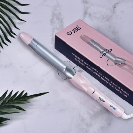 GUBB Professional Hair Curler For Women | 25 mm Aluminium Barrel With Ceramic Coated Tong | Quick Heat Up Technology For Easy Long Lasting Curls, Multicolor