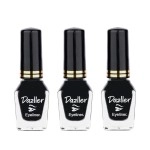 Dazller Eyeliner, 6.5mL (Pack of 3), Black, Velvet Matte, Washable, Water-resistant, Smudge-proof