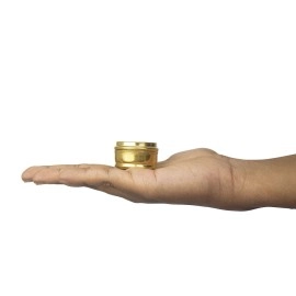 Spillbox Brass Box Pooja | Puja | Roli | Chawal | Chandan | Haldi | Kumkum Puja Box | Sindoor | Turmeric | Dabbi | Dibbi | Dhani | Dani Lid Holder -Small Dabbi pack of 5
