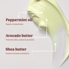 Vilvah Store Foot Cream for dry and cracked feet moisturizes men and women rough heels, and softens the chapped or calloused feet suitable for all skin types, 100ml