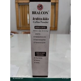BRALCON Arabica AAA+ Coffee Powder-100g|Coffee Powder for Body Scrub Tan Removal|100% Natural Powder for Skin & Hair|Minimizes Fine Lines, Wrinkles,Strengthens Hair Follicles