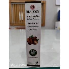 BRALCON Arabica AAA+ Coffee Powder-100g|Coffee Powder for Body Scrub Tan Removal|100% Natural Powder for Skin & Hair|Minimizes Fine Lines, Wrinkles,Strengthens Hair Follicles