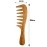 Rufiys Wooden Curly Hair Wide Tooth Comb | Neem Wood Curly Hair Comb for Women & Men | Hair Growth | Anti Dandruff | Detangler Comb (Neem-Comb-model)