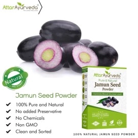 ATTAR AYURVEDA Jamun Seed Powder for Diabetes (500g)