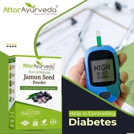 ATTAR AYURVEDA Jamun Seed Powder for Diabetes (500g)